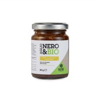 pesto di aglio nero bio e topinambùr 80g in barattolo